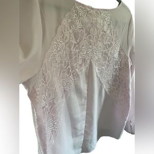 LC Lauren Conrad peony pink Lace Blouse